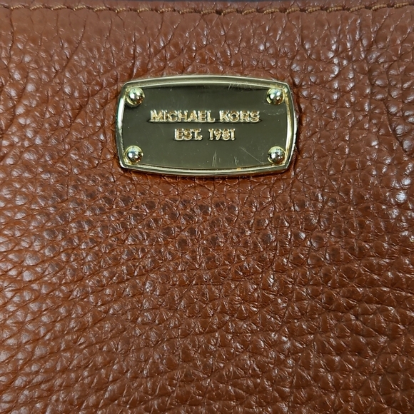 Michael Kors Brown Leather Clutch/Wristlet - Picture 2 of 7